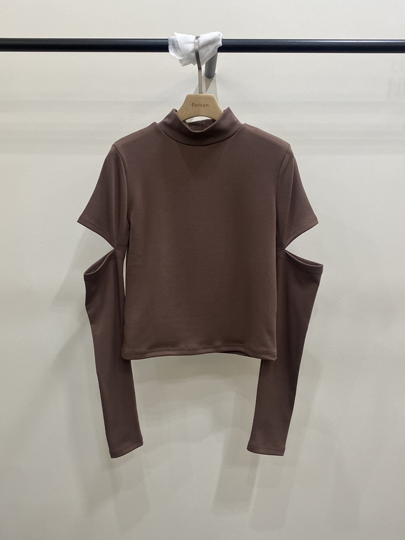 PERSON東大門㊣實拍女士新品職業推薦真品時尚休閑25秋冬長袖T恤PERSON長袖T恤圖色3