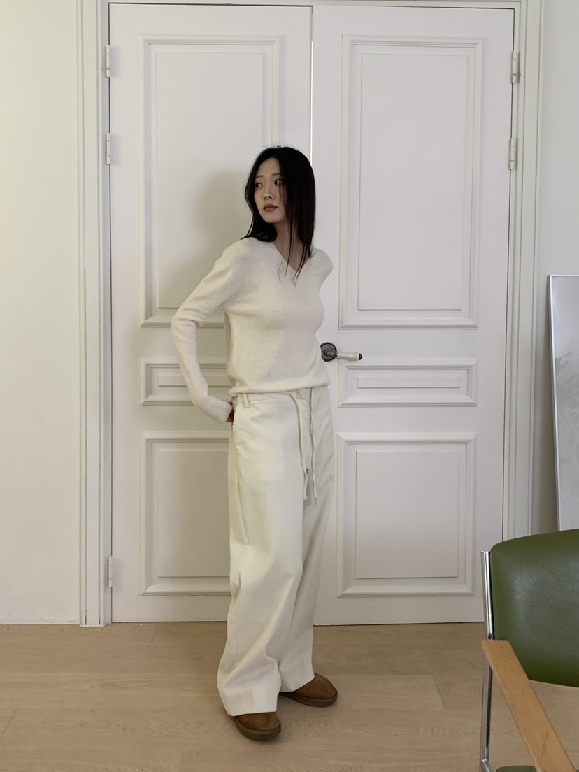 ALOT東大門㊣代購女士新款25秋冬時尚休閑真品休閑褲燈芯絨A LOT休閑褲