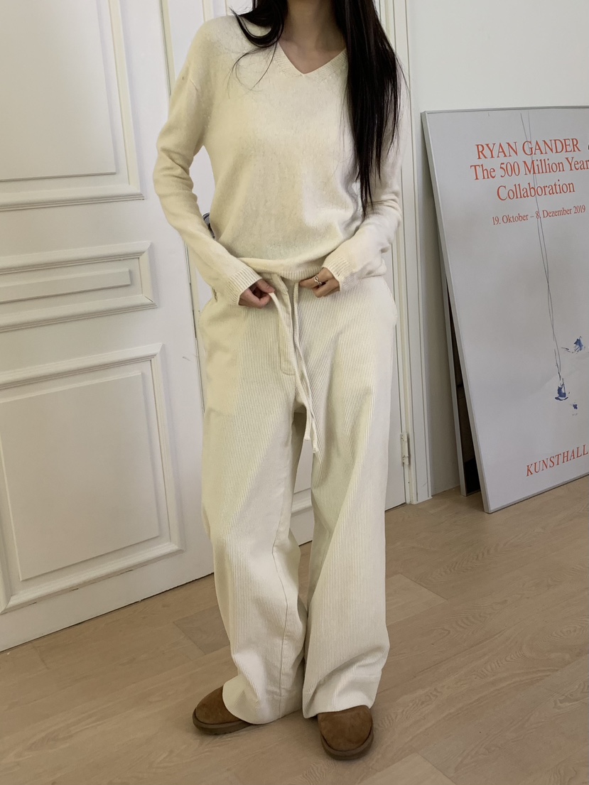 ALOT東大門㊣代購女士新款25秋冬時尚休閑真品休閑褲燈芯絨A LOT休閑褲