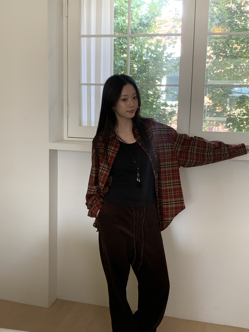 ALOT東大門㊣代購女士新款25秋冬時尚休閑真品休閑褲燈芯絨A LOT休閑褲