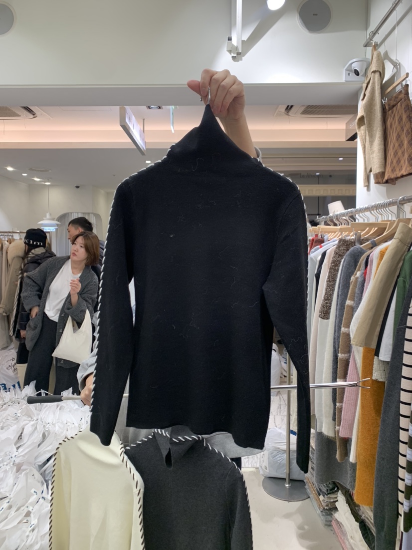 BY BOMI韓國代購㊣女裝新品休閑職業時尚推薦25秋冬針織衫BY BOMI針織衫圖色1