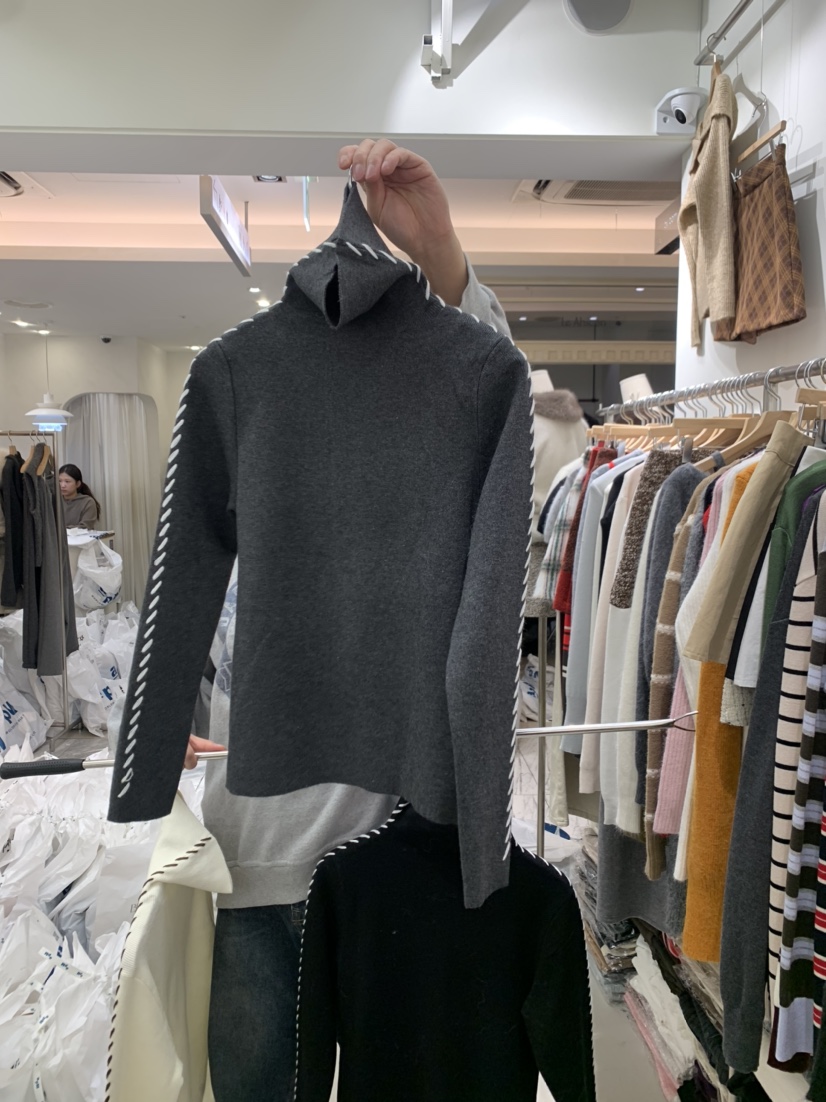 BY BOMI韓國代購㊣女裝新品休閑職業時尚推薦25秋冬針織衫BY BOMI針織衫圖色2