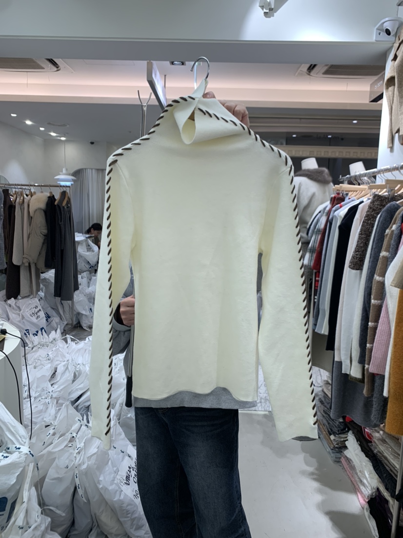 BY BOMI韓國代購㊣女裝新品休閑職業時尚推薦25秋冬針織衫BY BOMI針織衫圖色3