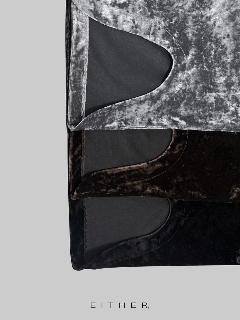 EITHER東大門㊣代購女士新品熱賣推薦時尚人氣T恤天鵝絨鏤空EITHERT恤