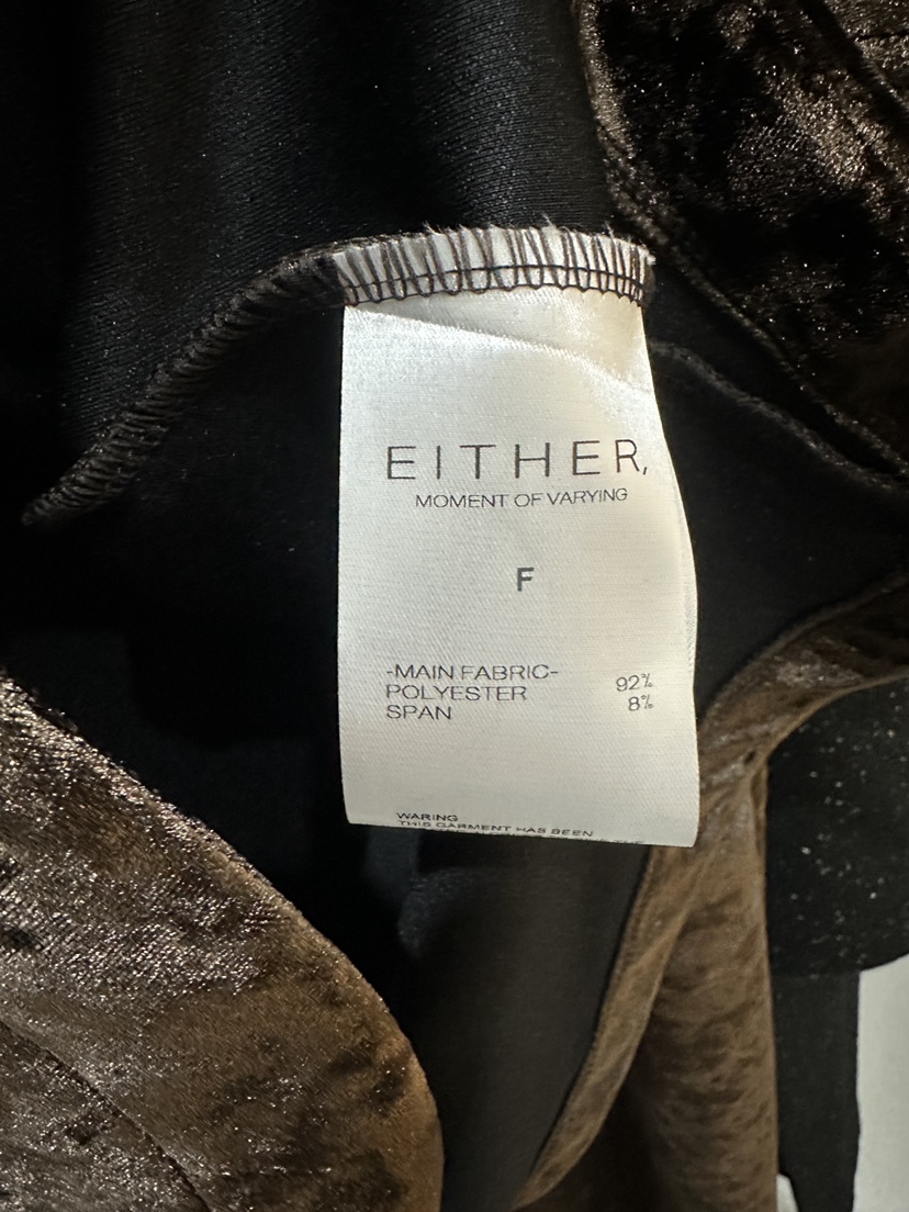 EITHER東大門㊣代購女士新品熱賣推薦時尚人氣T恤天鵝絨鏤空EITHERT恤