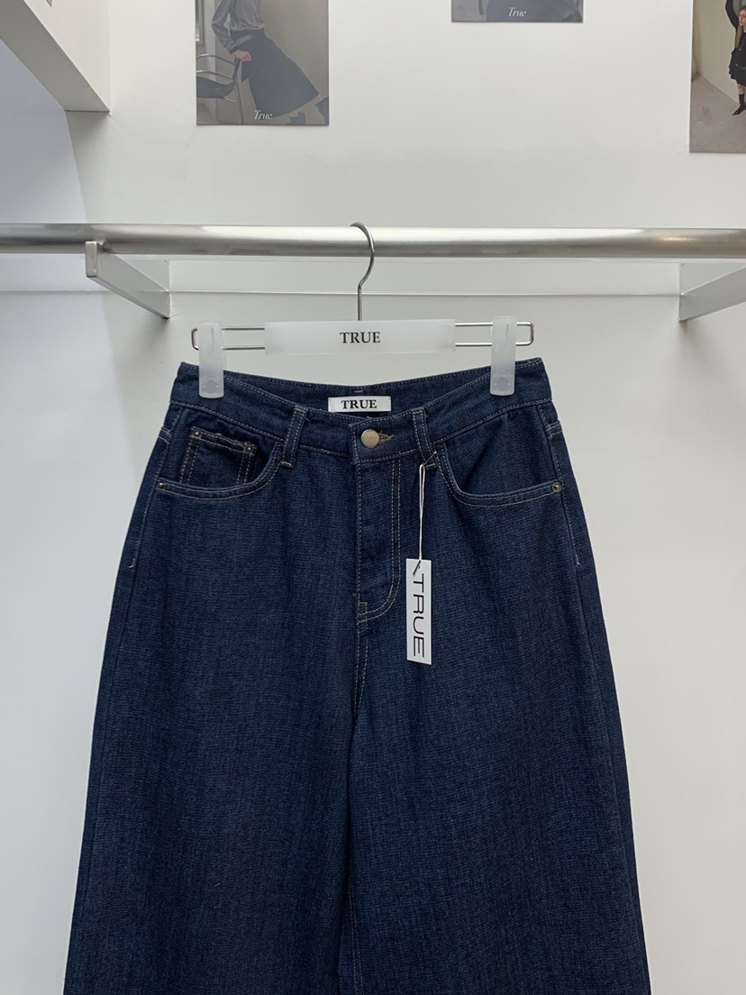 TRUE韓國代購㊣女裝新款休閑25秋冬推薦時尚真品人氣牛仔褲TRUE牛仔褲