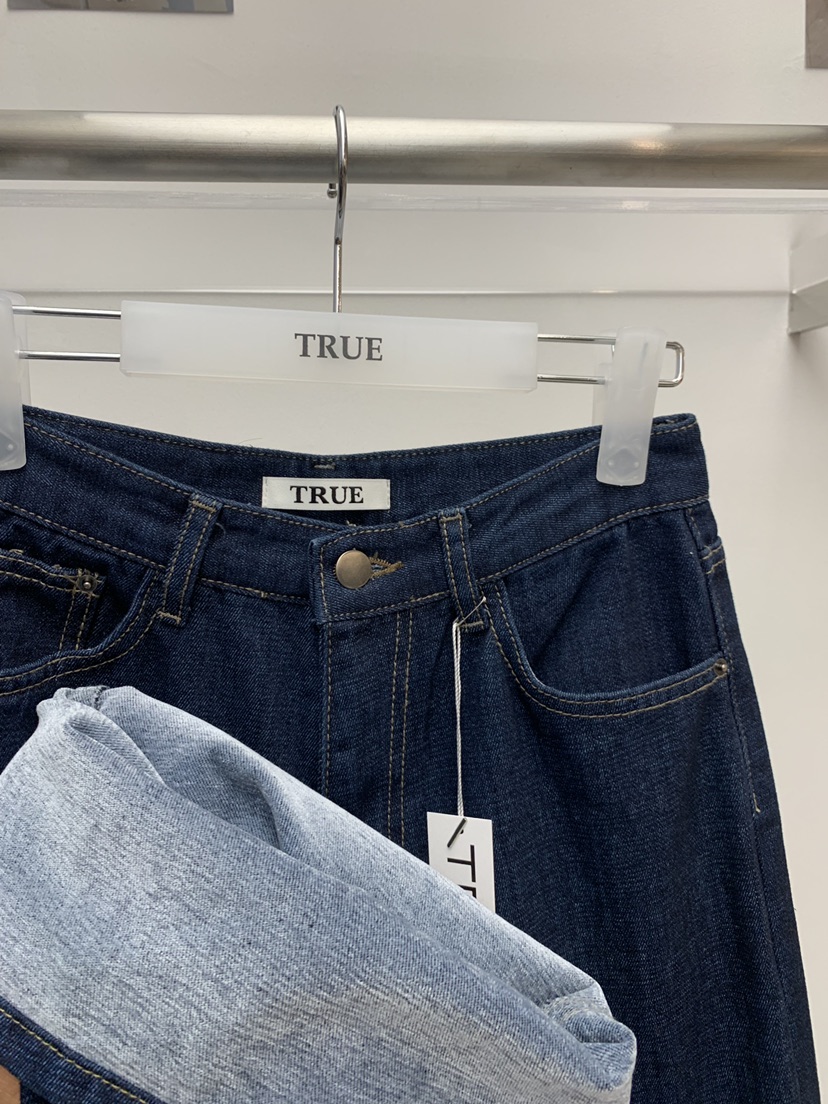 TRUE韓國代購㊣女裝新款休閑25秋冬推薦時尚真品人氣牛仔褲TRUE牛仔褲