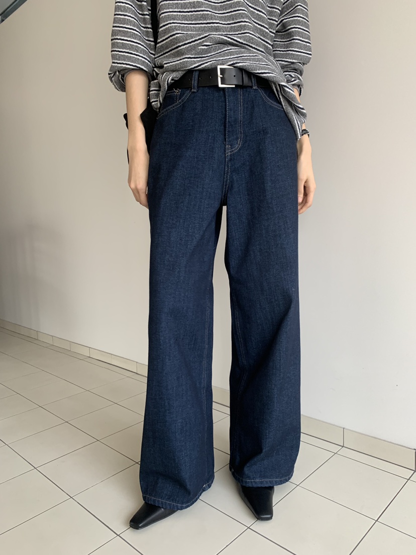 TRUE韓國代購㊣女裝新款休閑25秋冬推薦時尚真品人氣牛仔褲TRUE牛仔褲