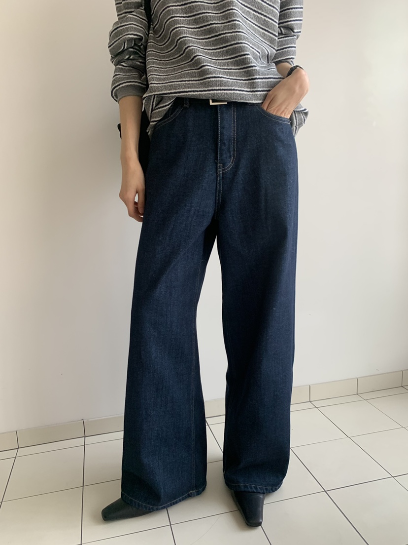 TRUE韓國代購㊣女裝新款休閑25秋冬推薦時尚真品人氣牛仔褲TRUE牛仔褲