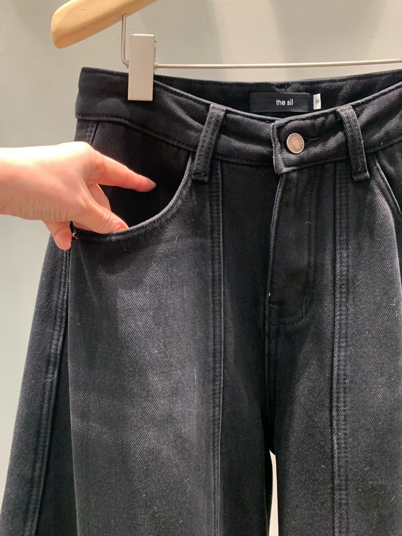 THE SIL韓國直郵㊣女士新款推薦休閑熱賣人氣職業牛仔褲復古THE SIL/1 2ILLY牛仔褲