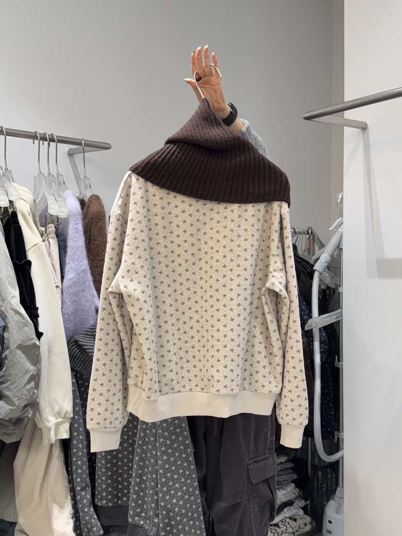 LOOKK韓國直郵㊣女裝新品推薦休閑職業熱賣人氣衛衣不含圍巾LOOKK衛衣