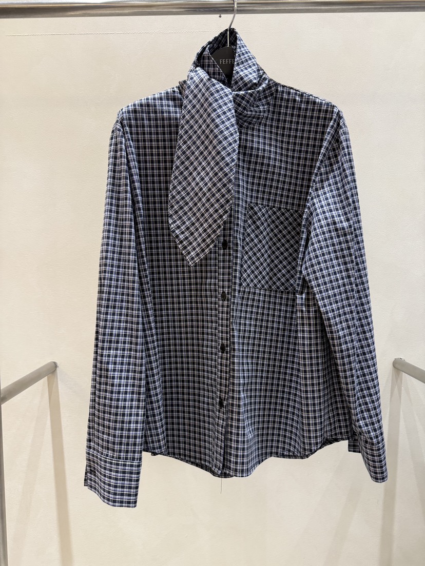 FEFFER東大門㊣代購女裝新款熱賣25秋冬真品人氣襯衫蕾絲衫FEFFER襯衫/蕾絲衫圖色2