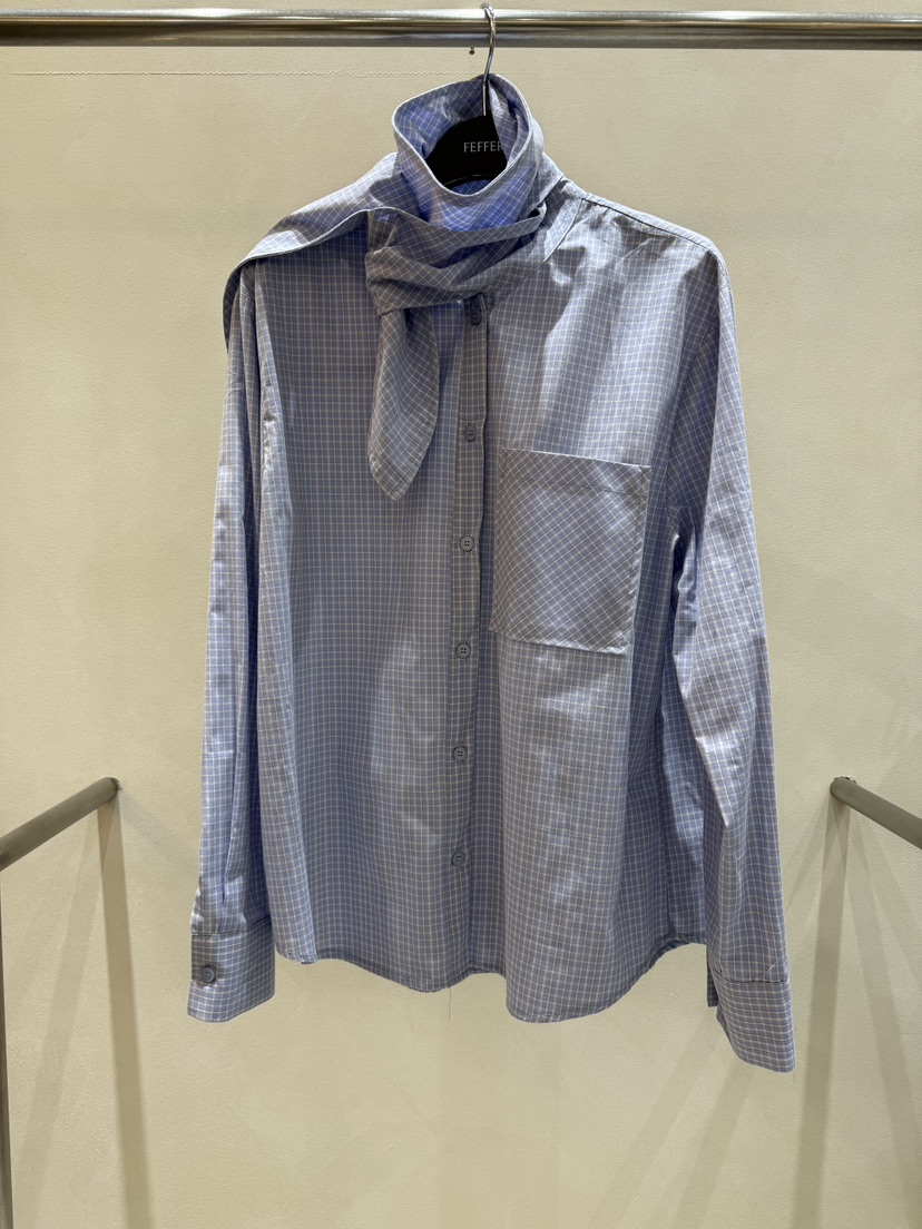 FEFFER東大門㊣代購女裝新款熱賣25秋冬真品人氣襯衫蕾絲衫FEFFER襯衫/蕾絲衫圖色3