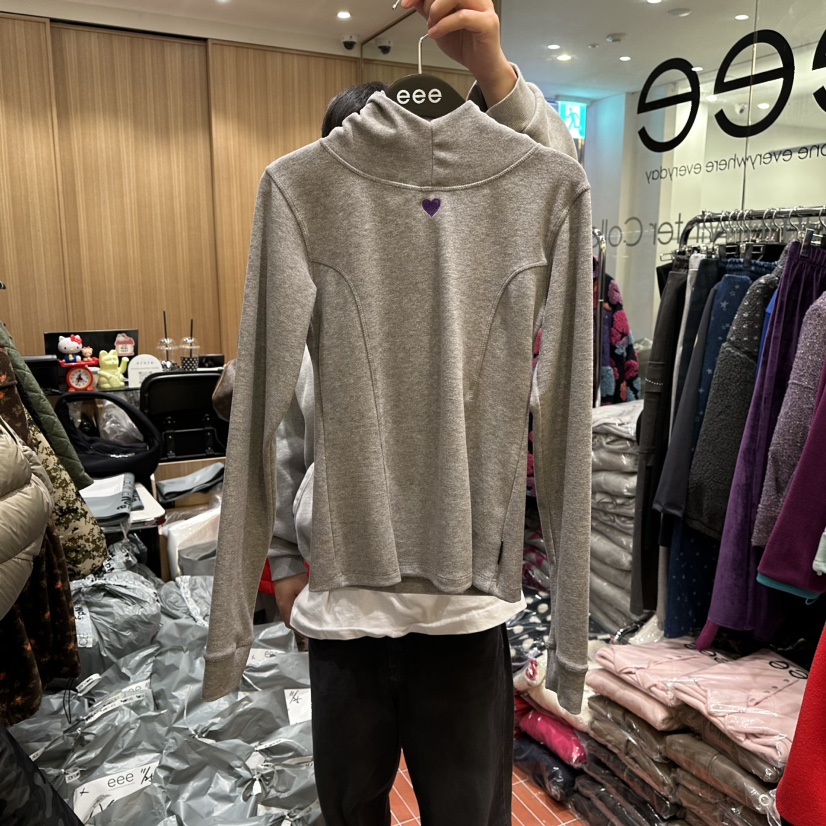 E/E/E東大門㊣直郵女裝新品時尚休閑推薦人氣25秋冬職業衛衣E/E/E衛衣圖色2