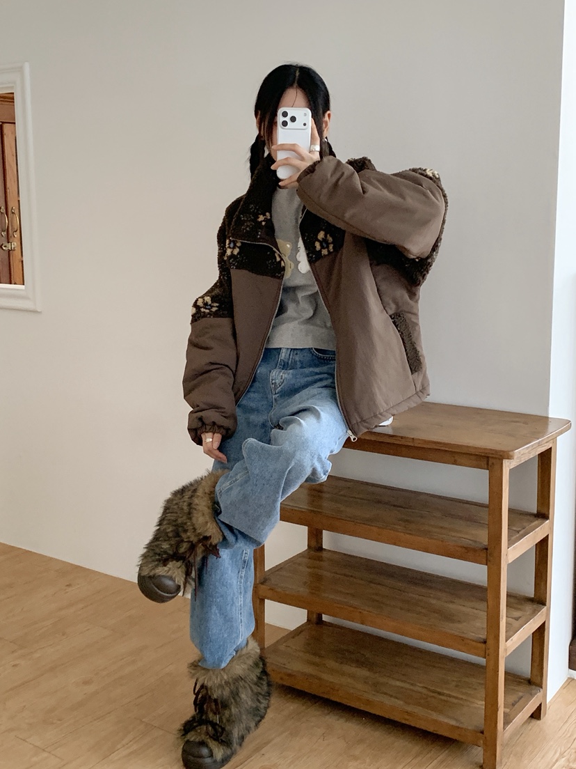 MORE THAN-P韓國代購㊣女士新款人氣熱賣真品職業夾克花朵MORE THAN夾克