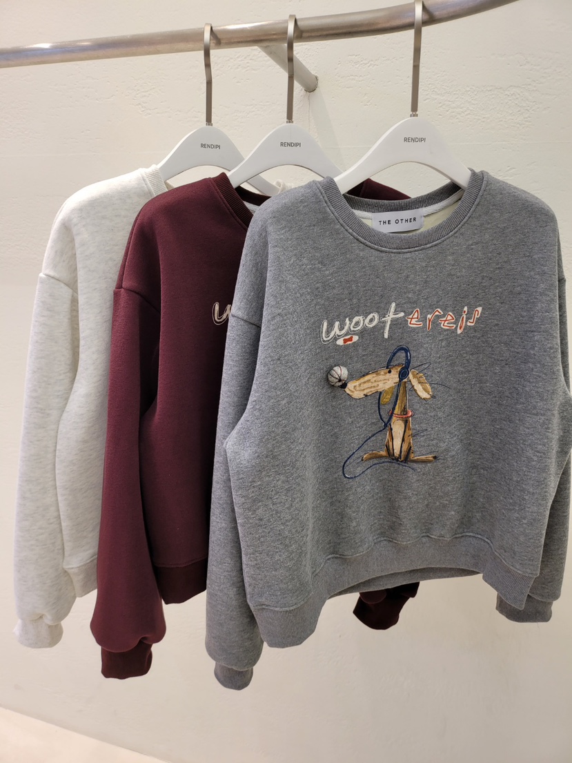 THE OTHER東大門㊣代購女裝新款職業時尚25秋冬衛衣加絨羊毛THE OTHER衛衣