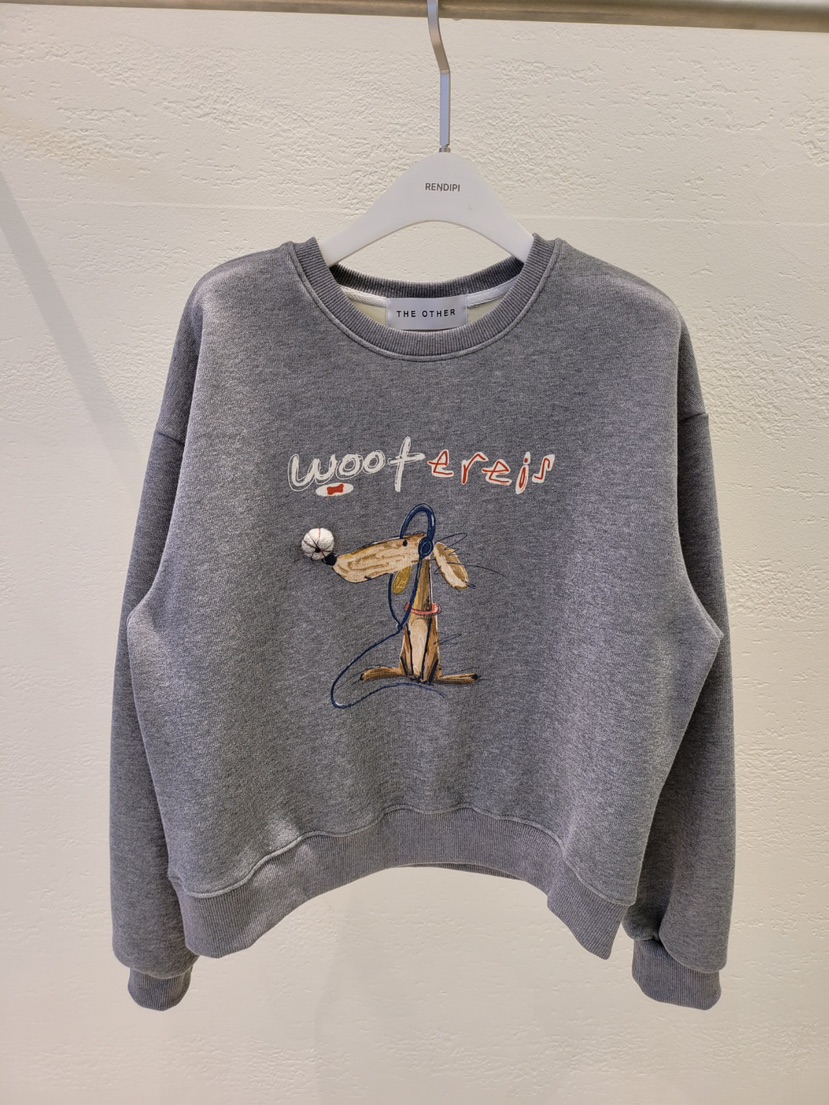 THE OTHER東大門㊣代購女裝新款職業時尚25秋冬衛衣加絨羊毛THE OTHER衛衣圖色1