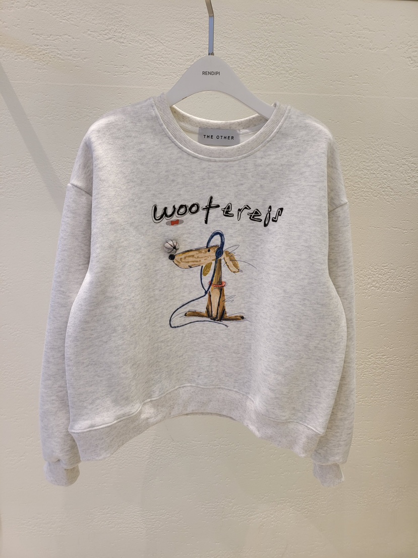 THE OTHER東大門㊣代購女裝新款職業時尚25秋冬衛衣加絨羊毛THE OTHER衛衣圖色3