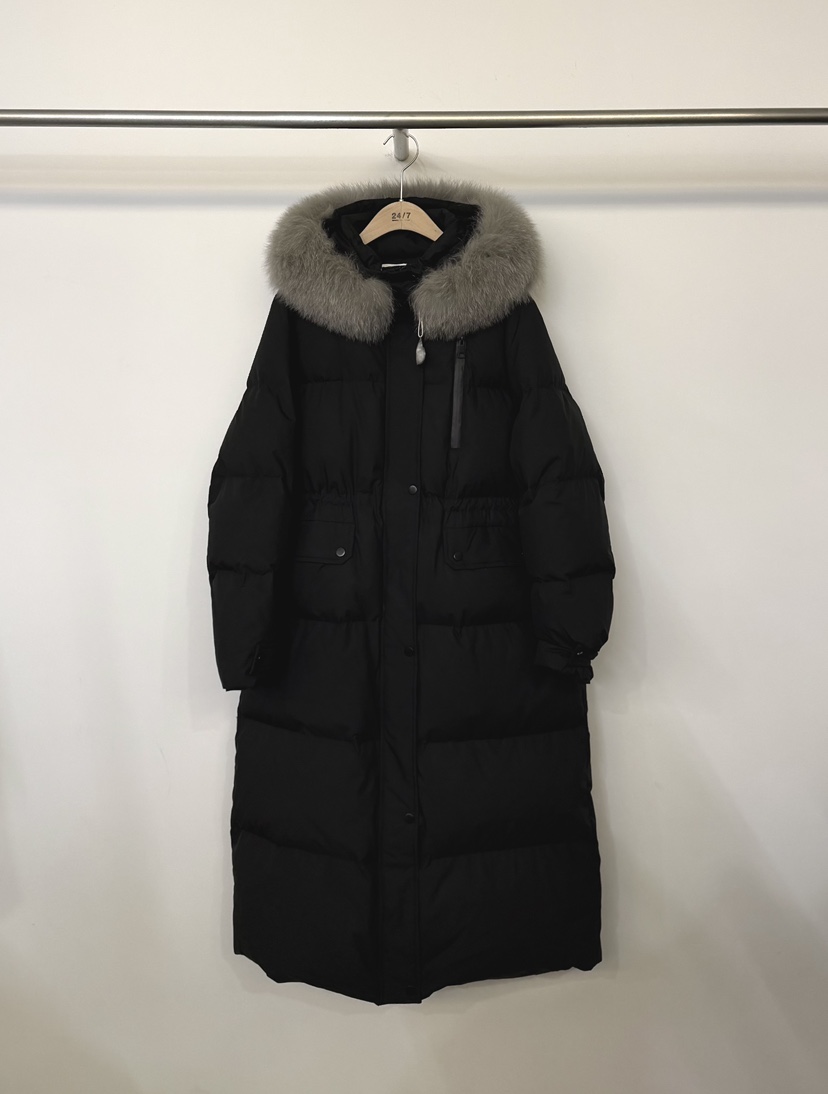 TWENTY FOUR SEVEN24-7東大門㊣實拍女士新品熱賣長款羽絨服狐貍填充絨TEWNTY FOUR SEVEN24-7長款羽絨服圖色2