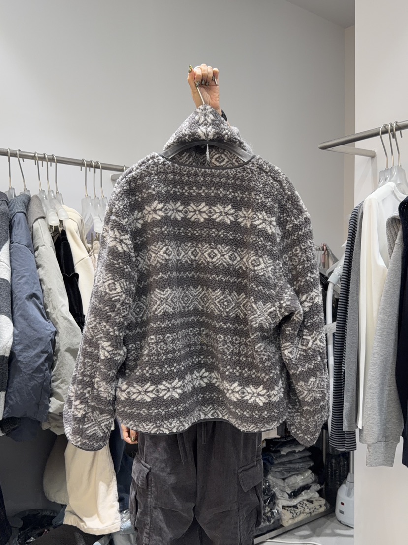 LOOKK韓國直郵㊣女裝新款熱賣25秋冬職業時尚夾克毛皮雙面圍巾LOOKK夾克