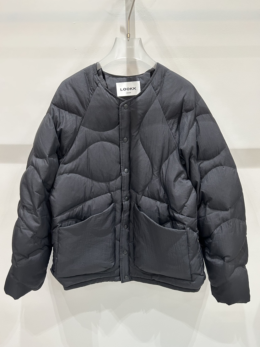 LOOKK東大門㊣代購女裝新款人氣時尚休閑短款羽絨服絎縫鴨絨LOOKK短款羽絨服圖色2