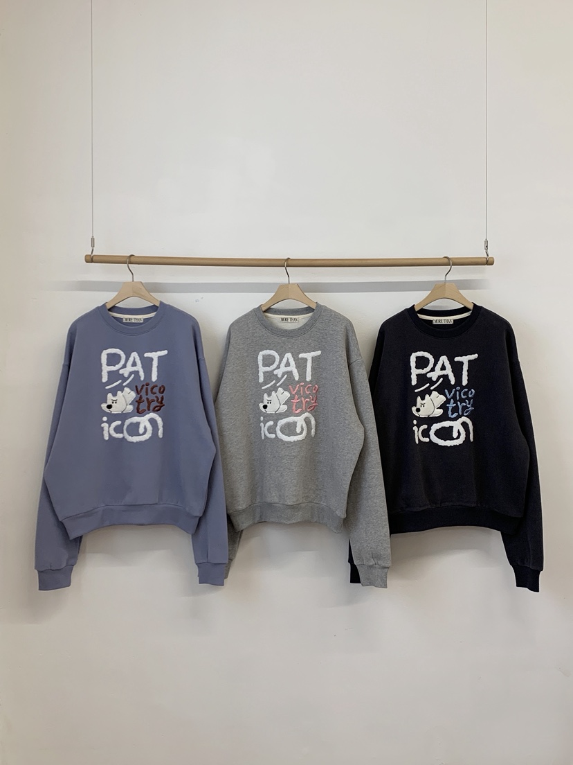 MORE THAN-P韓國代購㊣女裝新款真品25秋冬職業休閑時尚衛衣MORE THAN衛衣