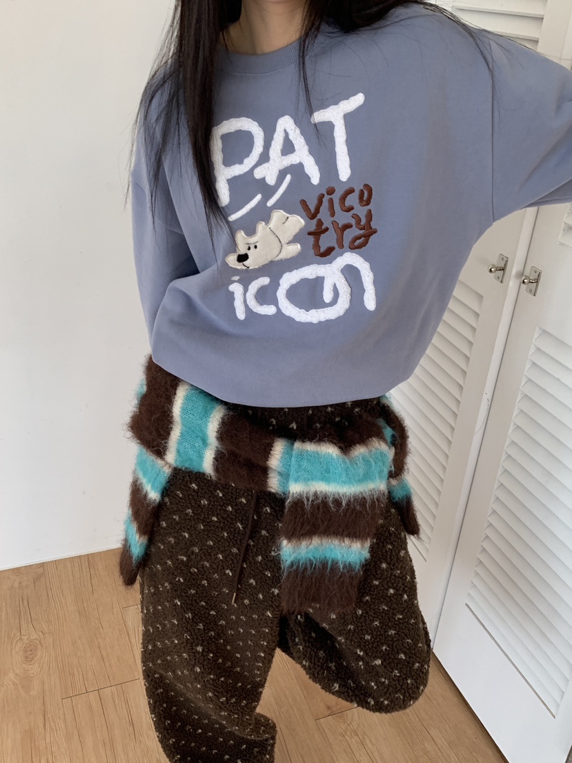 MORE THAN-P韓國代購㊣女裝新款真品25秋冬職業休閑時尚衛衣MORE THAN衛衣