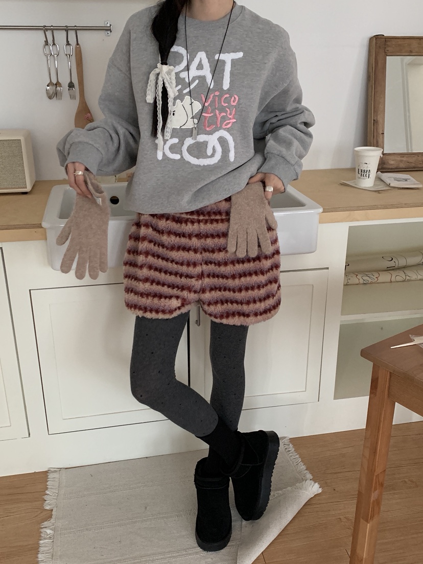 MORE THAN-P韓國代購㊣女裝新款真品25秋冬職業休閑時尚衛衣MORE THAN衛衣