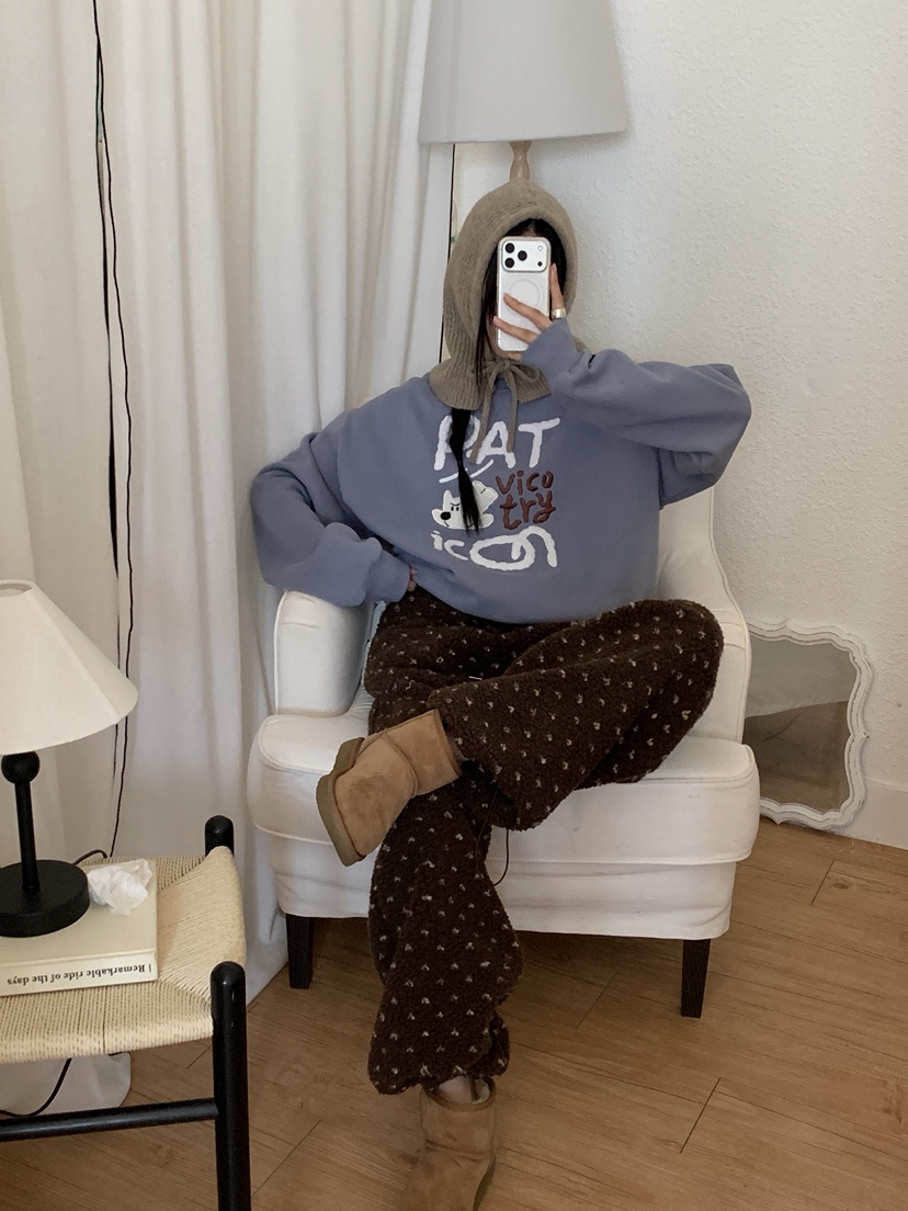 MORE THAN-P韓國代購㊣女裝新款真品25秋冬職業休閑時尚衛衣MORE THAN衛衣