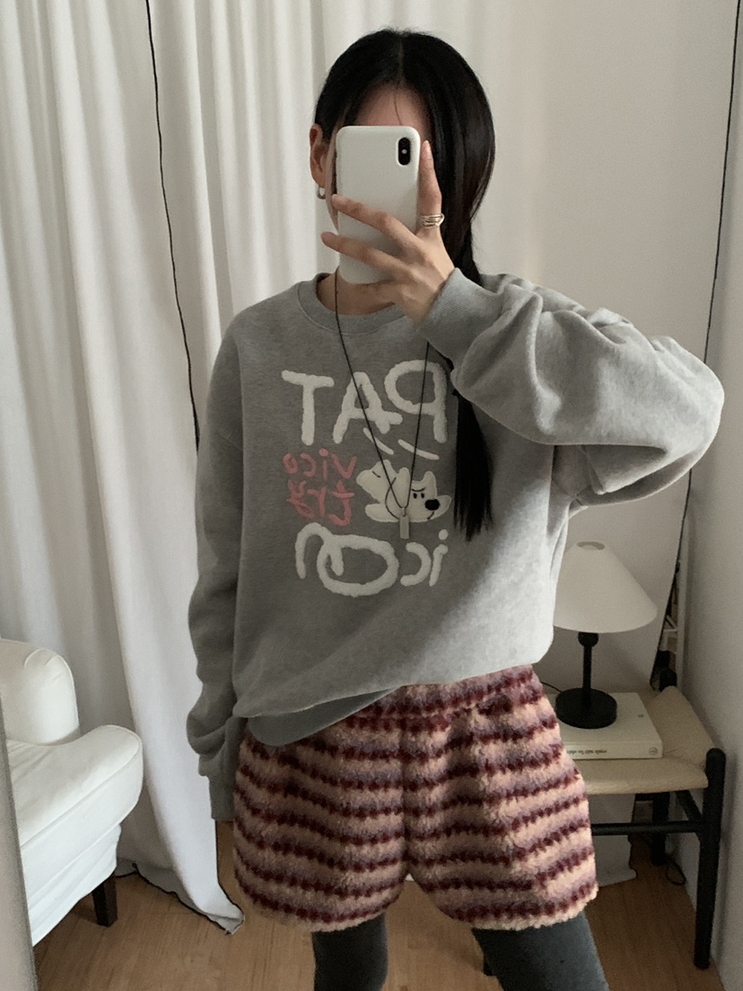 MORE THAN-P韓國代購㊣女裝新款真品25秋冬職業休閑時尚衛衣MORE THAN衛衣