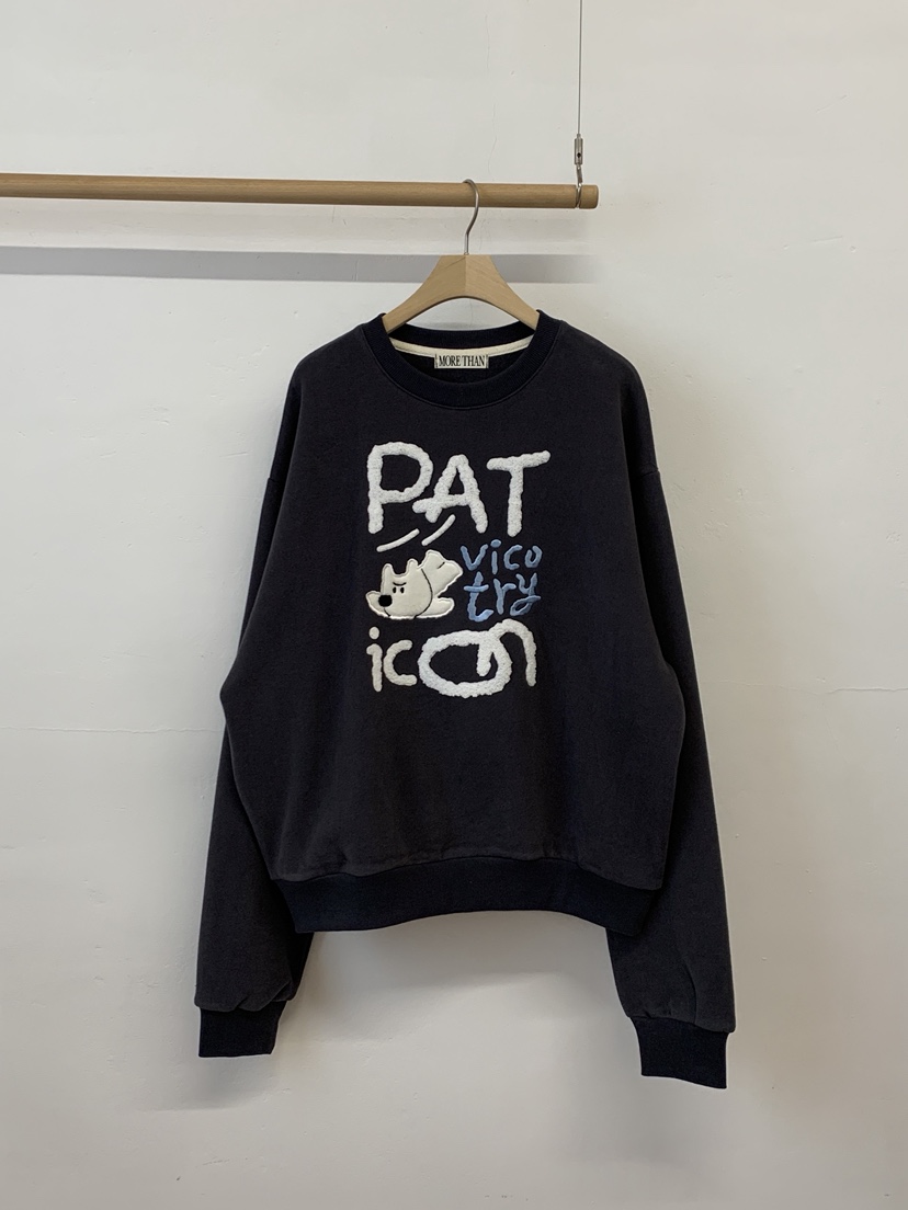 MORE THAN-P韓國代購㊣女裝新款真品25秋冬職業休閑時尚衛衣MORE THAN衛衣圖色3