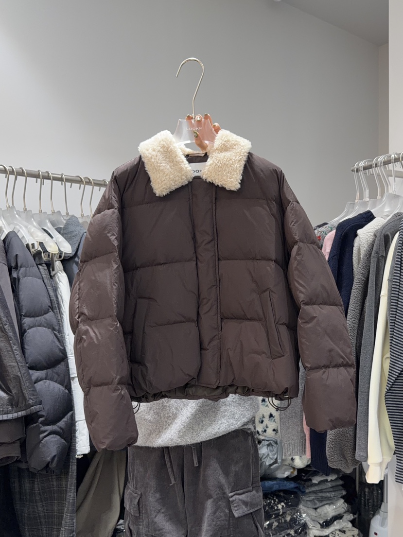 LOOKK東大門㊣直郵女士新品真品人氣推薦25秋冬短款羽絨服鴨絨LOOKK短款羽絨服圖色3