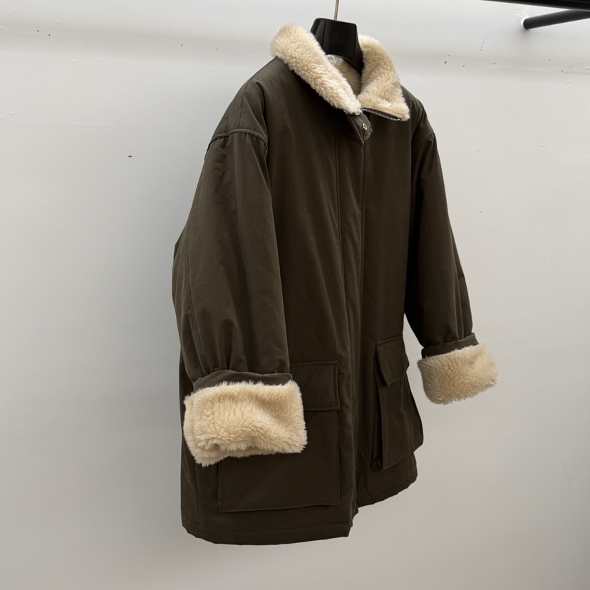 ID東大門㊣直郵女士新品推薦人氣真品25秋冬夾克美利奴羊毛ID夾克