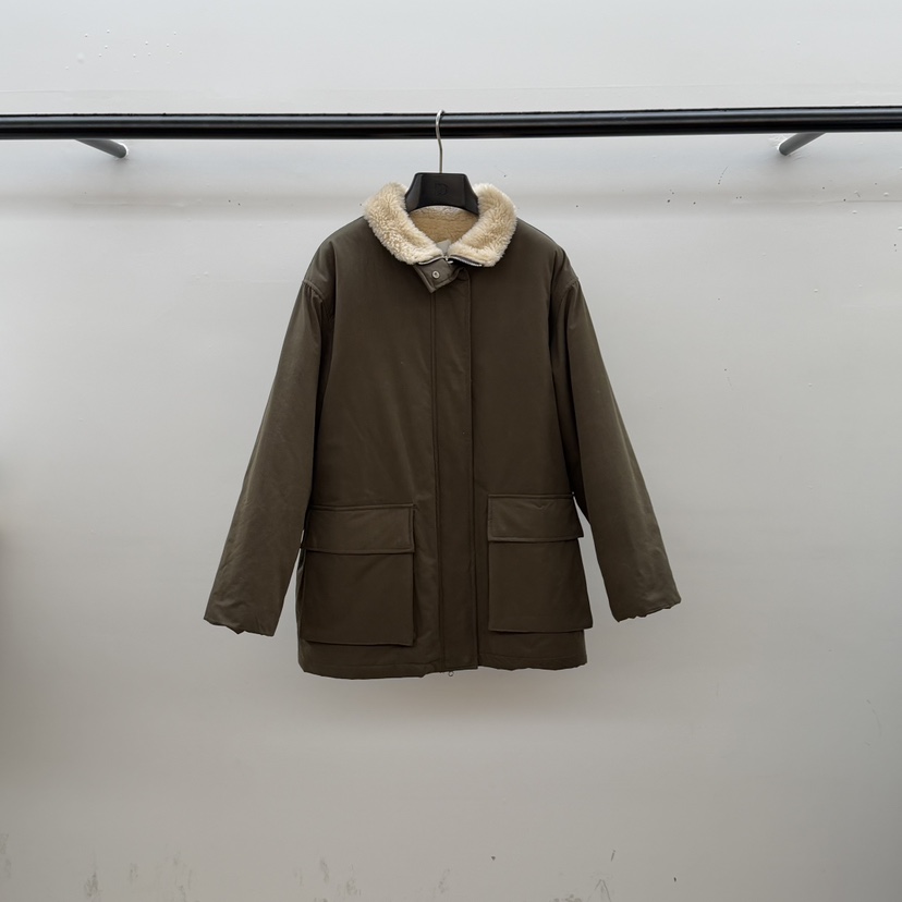 ID東大門㊣直郵女士新品推薦人氣真品25秋冬夾克美利奴羊毛ID夾克圖色2