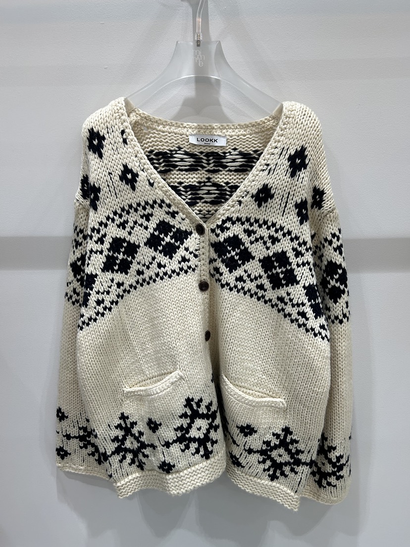 LOOKK韓國代購㊣女裝新款推薦人氣休閑真品職業熱賣25秋冬針織衫LOOKK針織衫圖色1