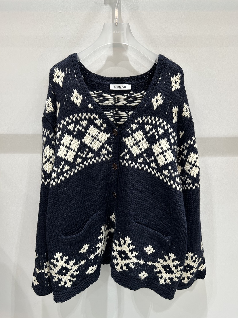 LOOKK韓國代購㊣女裝新款推薦人氣休閑真品職業熱賣25秋冬針織衫LOOKK針織衫圖色2