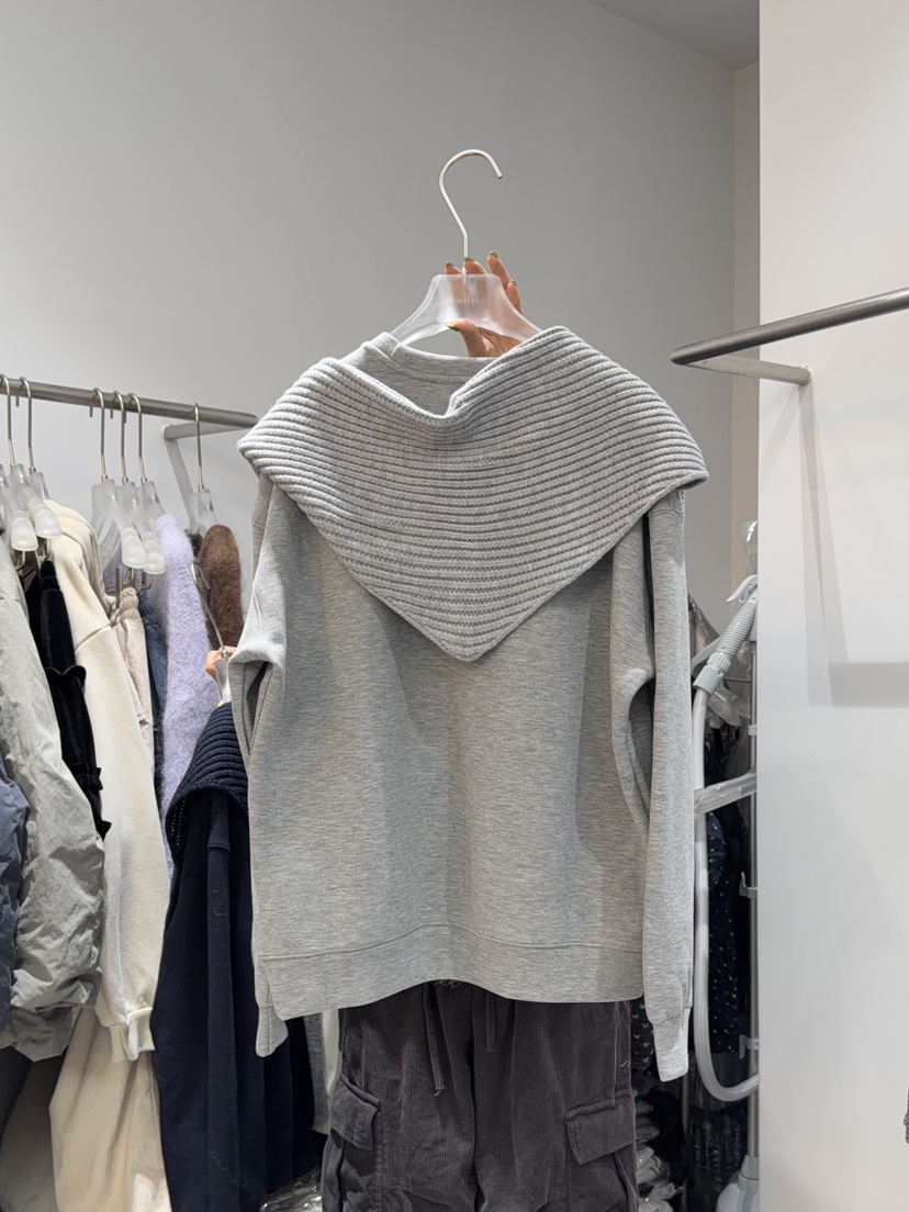 LOOKK韓國直郵㊣女士新品人氣休閑推薦真品熱賣套裝兩件套圍巾LOOKK套裝