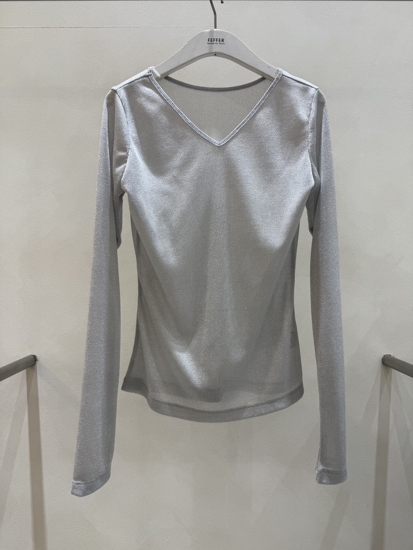 FEFFER東大門㊣代購女裝新品25秋冬休閑熱賣職業推薦長袖T恤FEFFER長袖T恤圖色1