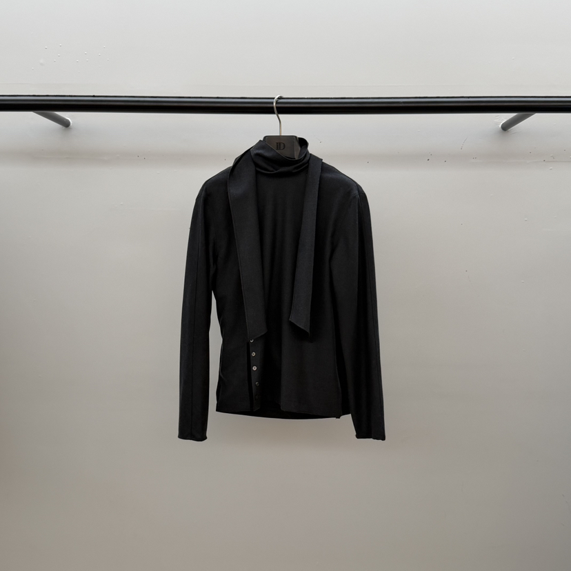 ID韓國代購㊣女裝新款人氣職業時尚25秋冬熱賣休閑襯衫蕾絲衫ID襯衫/蕾絲衫圖色3墨色