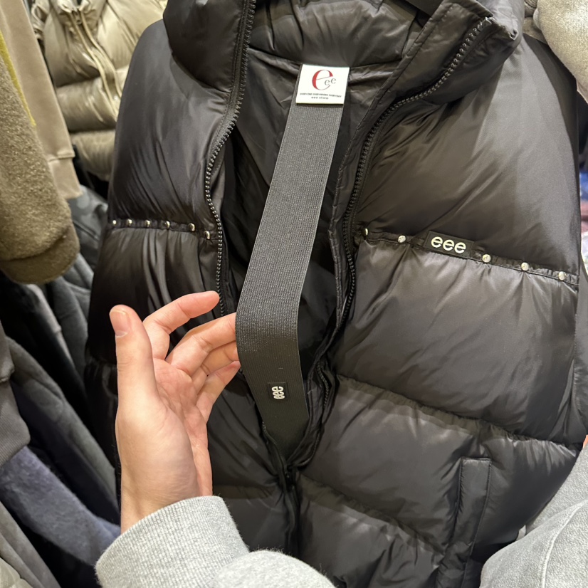 E/E/E東大門㊣代購女裝新品熱賣推薦25秋冬真品短款羽絨服E/E/E短款羽絨服