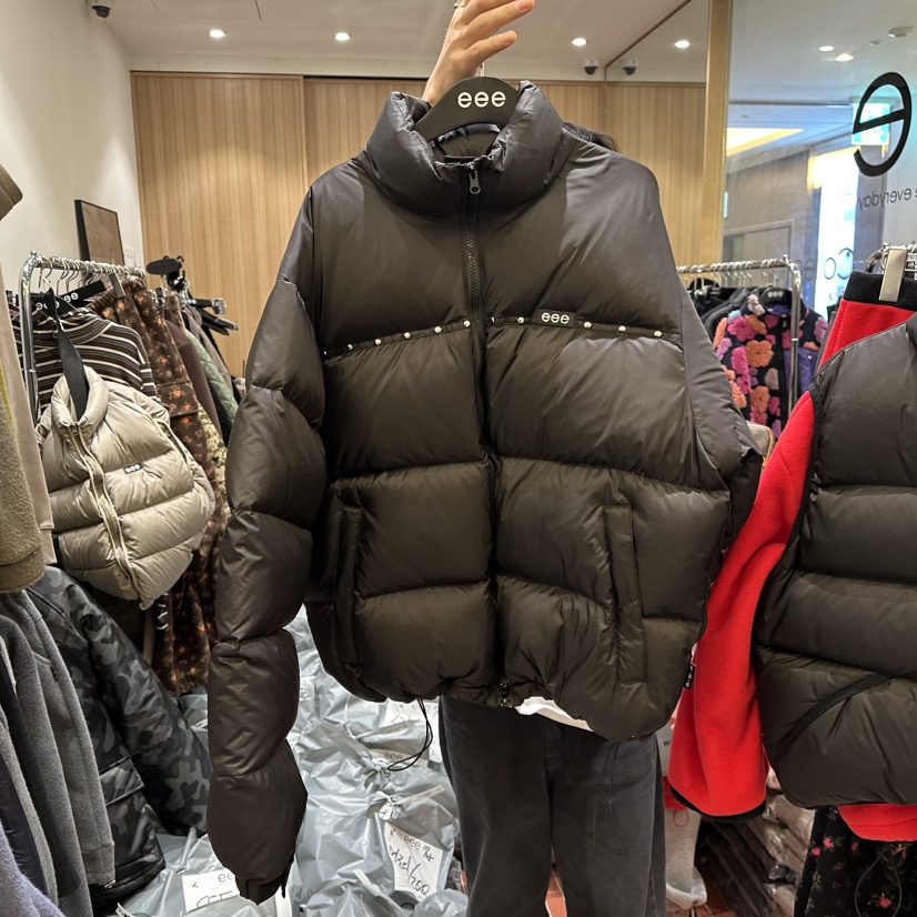 E/E/E東大門㊣代購女裝新品熱賣推薦25秋冬真品短款羽絨服E/E/E短款羽絨服圖色1