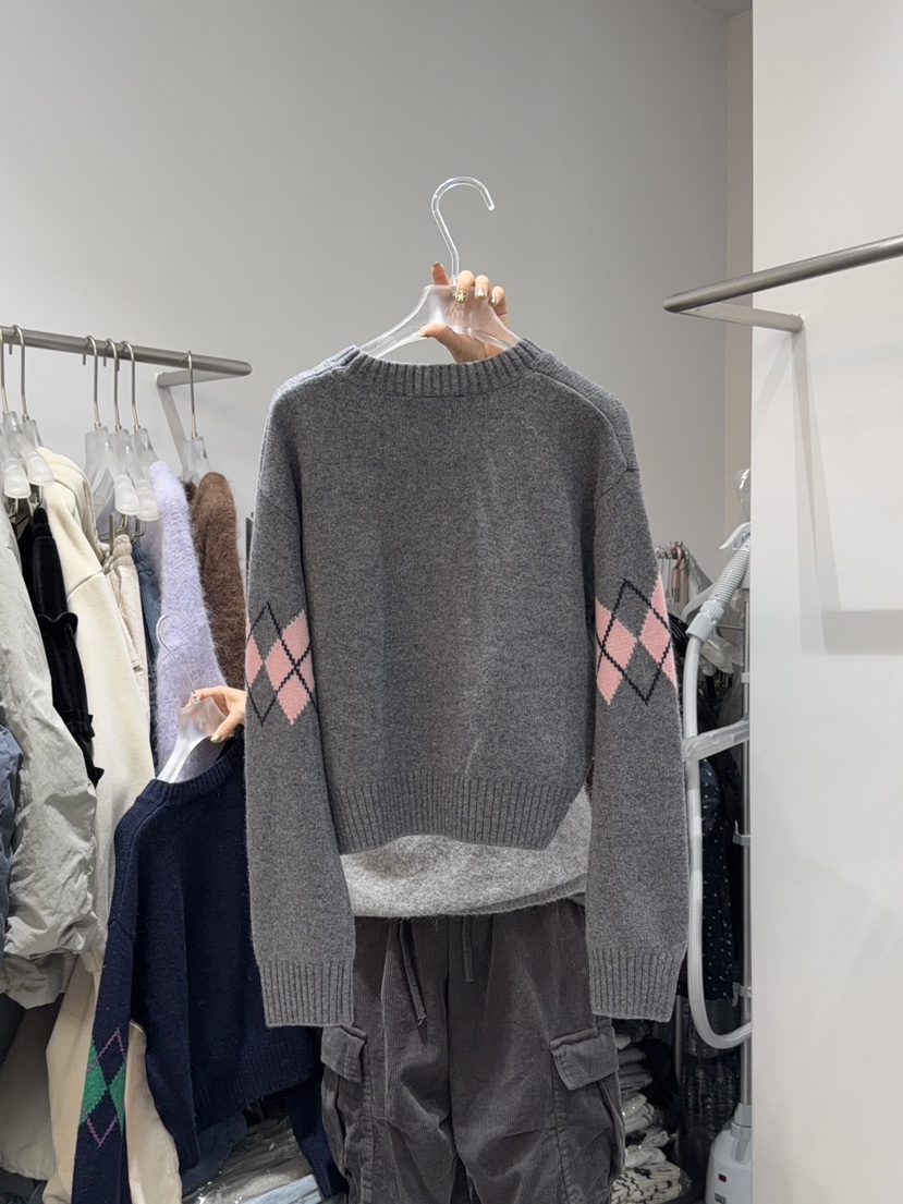 LOOKK韓國代購㊣女士新品休閑25秋冬推薦時尚人氣職業針織衫LOOKK針織衫