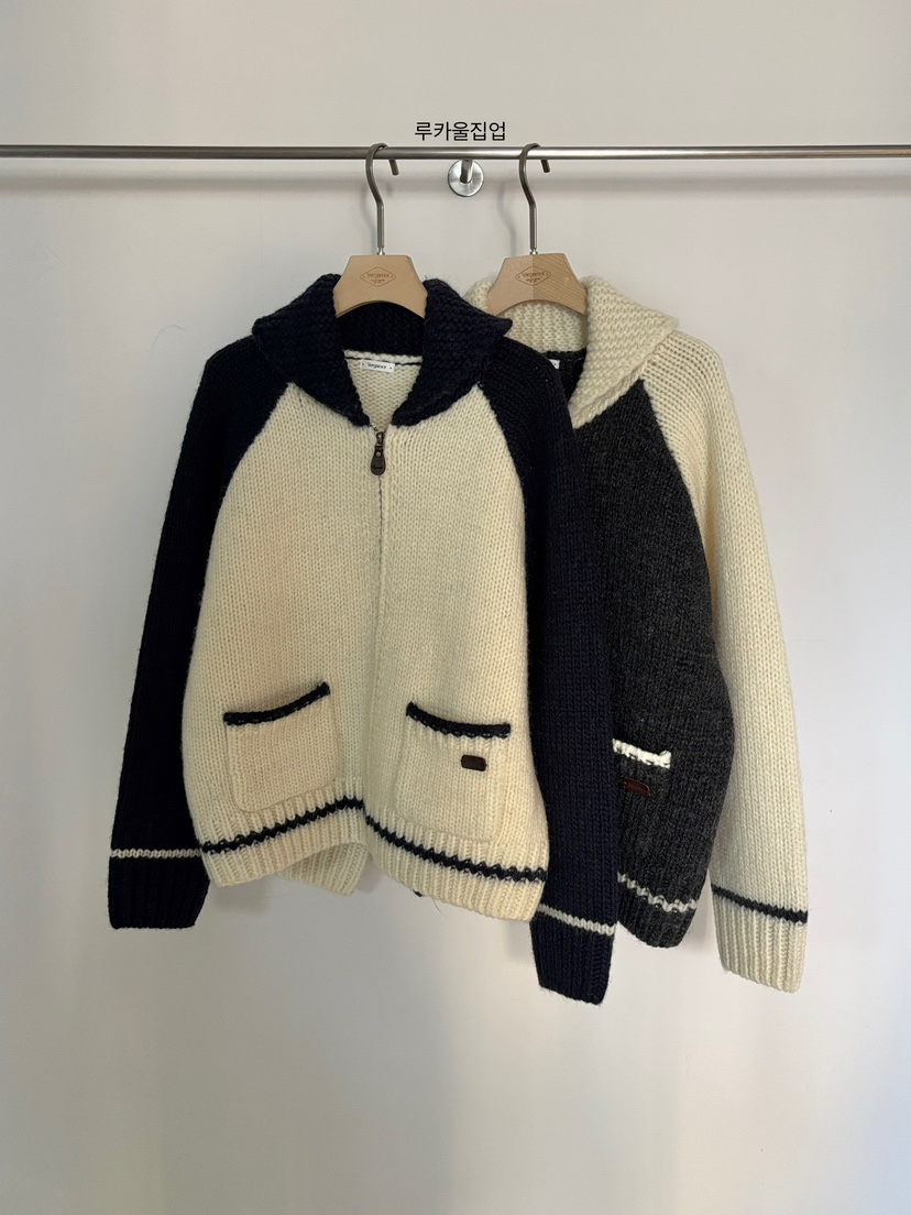 VERGAMOT東大門㊣實拍女裝新品人氣25秋冬職業推薦針織衫拉鏈VERGAMOT針織衫