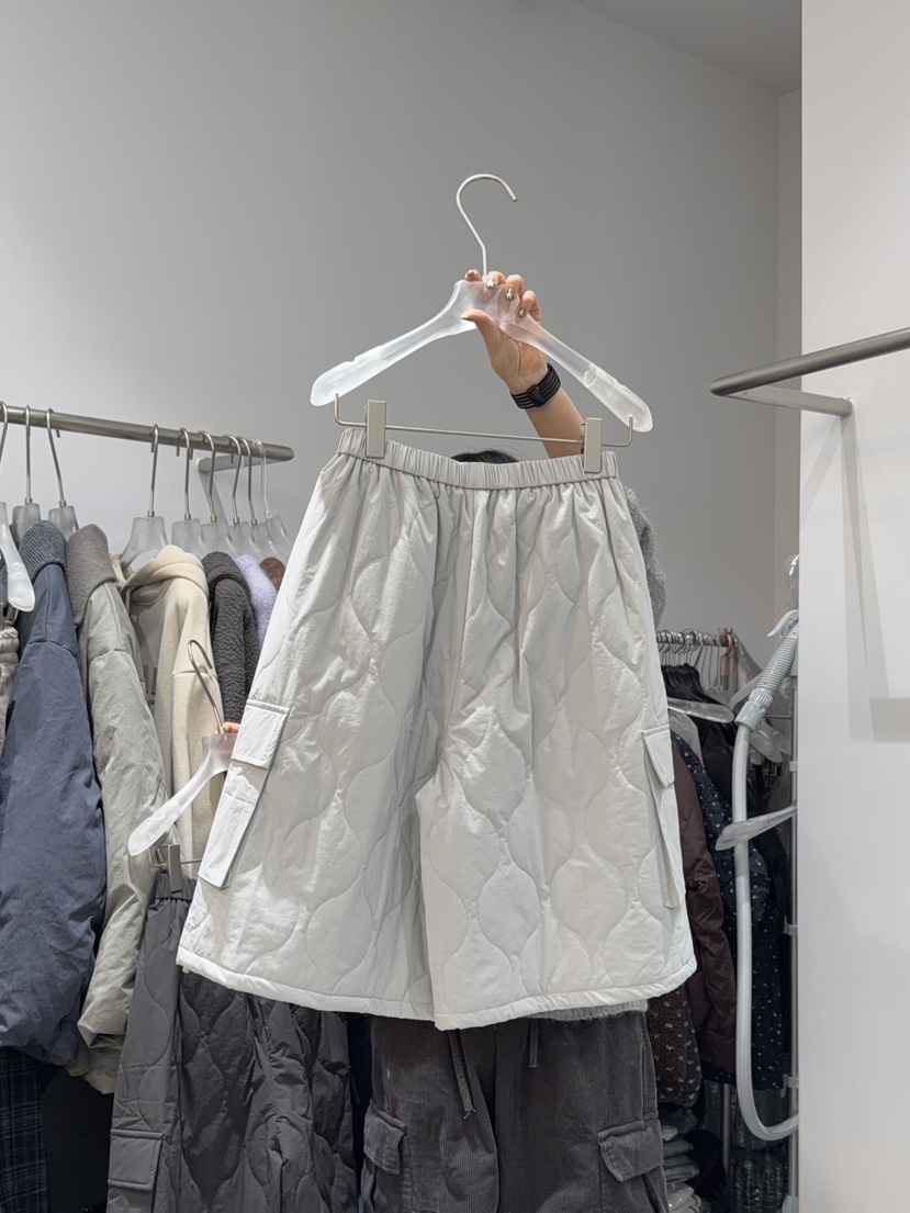 LOOKK東大門㊣直郵女士新款真品25秋冬休閑職業短褲口袋絎縫LOOKK短褲