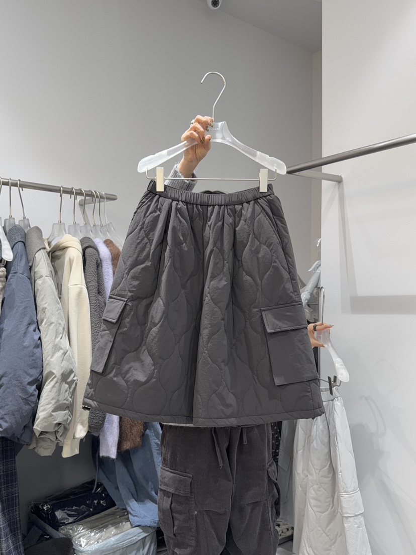 LOOKK東大門㊣直郵女士新款真品25秋冬休閑職業短褲口袋絎縫LOOKK短褲圖色2