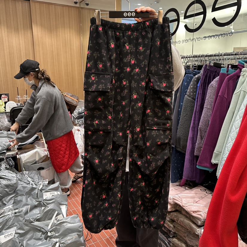 E/E/E韓國直郵㊣女裝新款25秋冬推薦職業休閑真品熱賣休閑褲E/E/E休閑褲圖色2