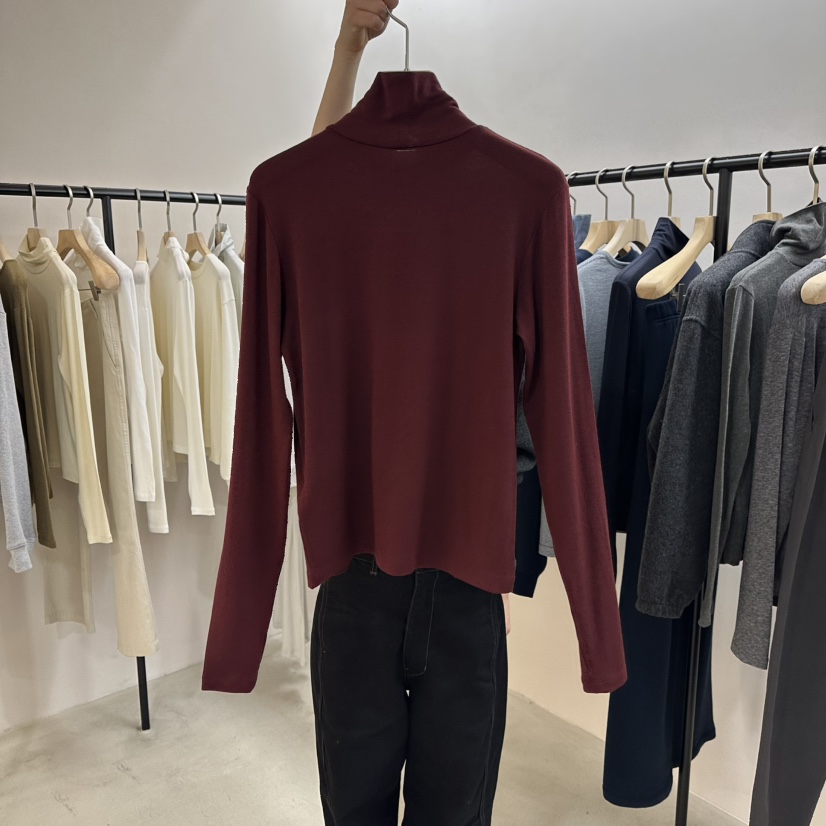 MYOS韓國代購㊣女裝新款25秋冬熱賣職業推薦長袖T恤羊毛保暖MYOS長袖T恤