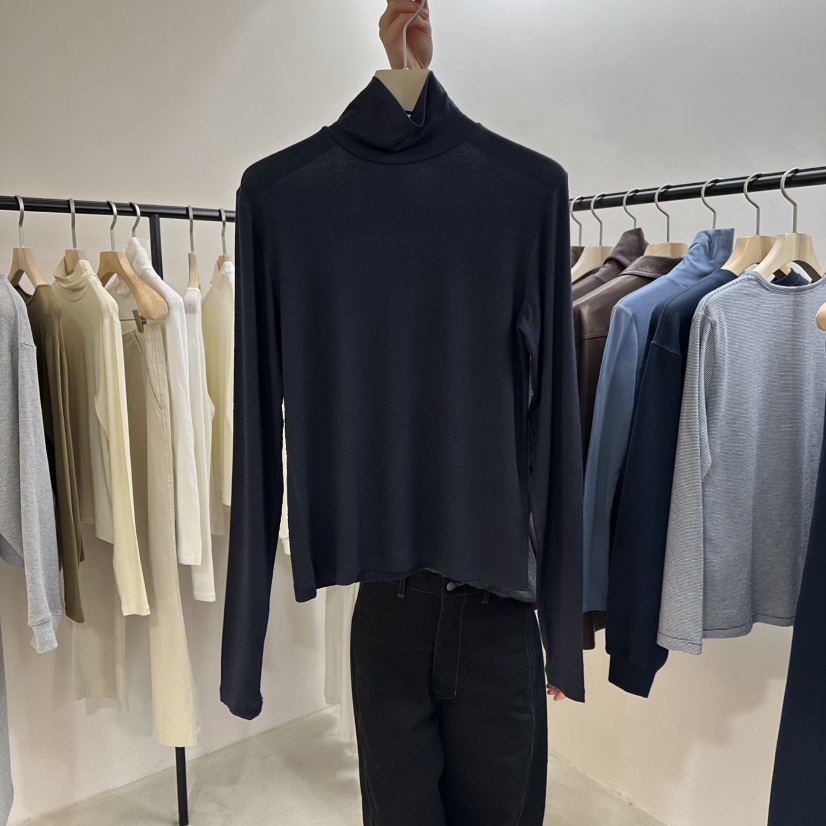 MYOS韓國代購㊣女裝新款25秋冬熱賣職業推薦長袖T恤羊毛保暖MYOS長袖T恤圖色4