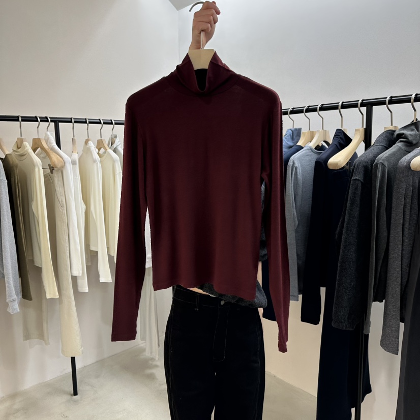 MYOS韓國代購㊣女裝新款25秋冬熱賣職業推薦長袖T恤羊毛保暖MYOS長袖T恤圖色6