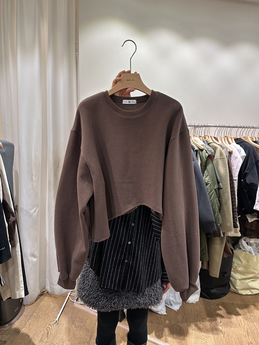 AUVERFIT韓國直郵㊣女士新品人氣推薦25秋冬真品熱賣職業衛衣AUVERFIT衛衣圖色3